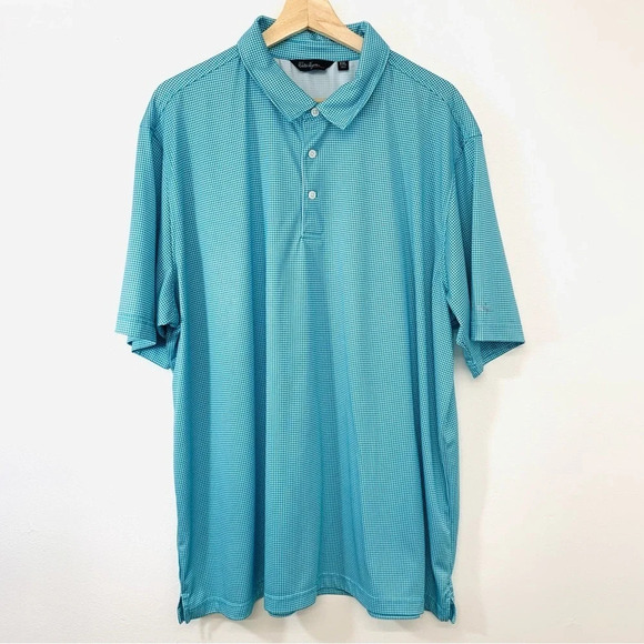 Walter Hagan Polo Shirt Men XXL  Short Sleeve Stretch Print Golf Work - Picture 1 of 11
